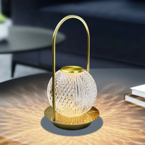 Touch Table Lamp – Rechargeable Crystal Night Light
