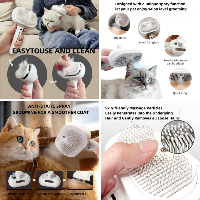 Steam Grooming Comb for Dogs & Cats