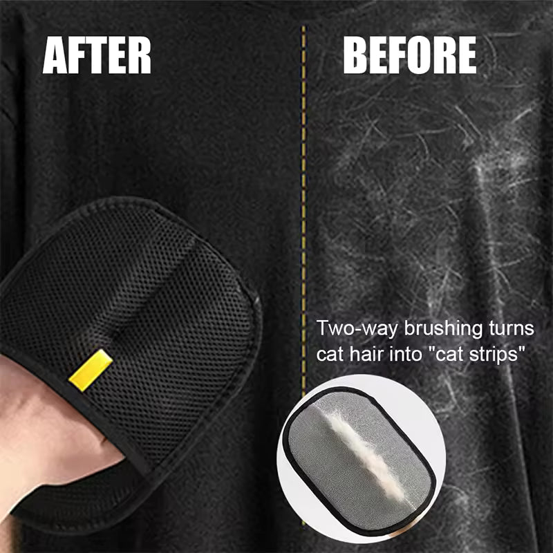 Universal Pet Grooming Gloves – Dual-Sided Hair Removal for Cats & Dogs