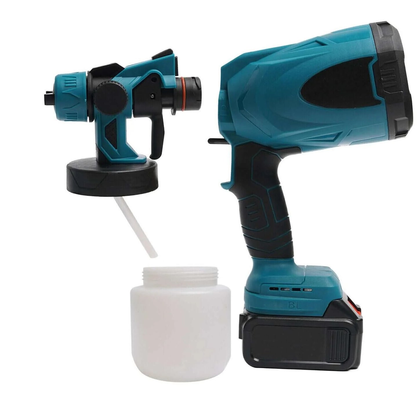 Cordless High-Pressure Paint Sprayer – Compatible with Makita, Dewalt, Ryobi & Milwaukee 18V Batteries