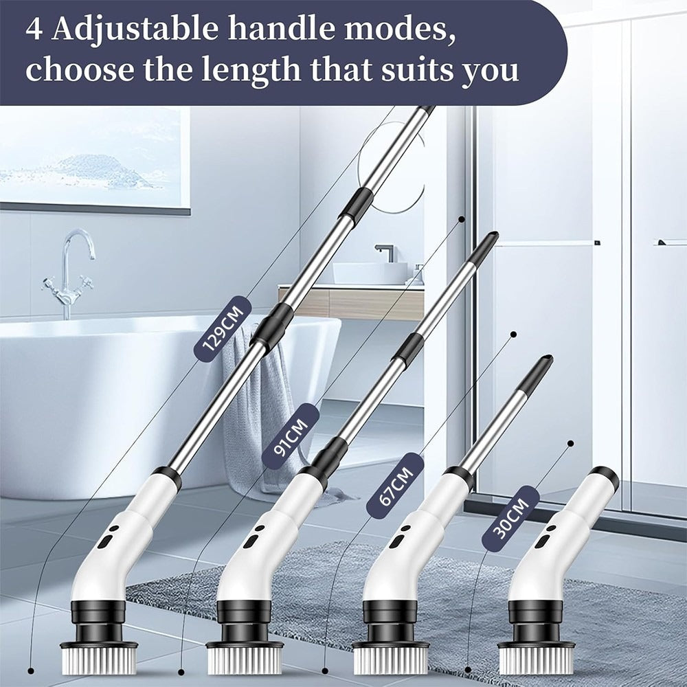 Electric Spin Scrubber – Cordless Cleaning Brush with 9 Replaceable Heads