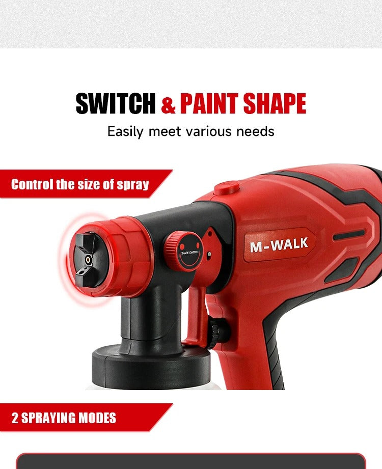 Cordless High-Pressure Paint Sprayer – Compatible with Makita, Dewalt, Ryobi & Milwaukee 18V Batteries