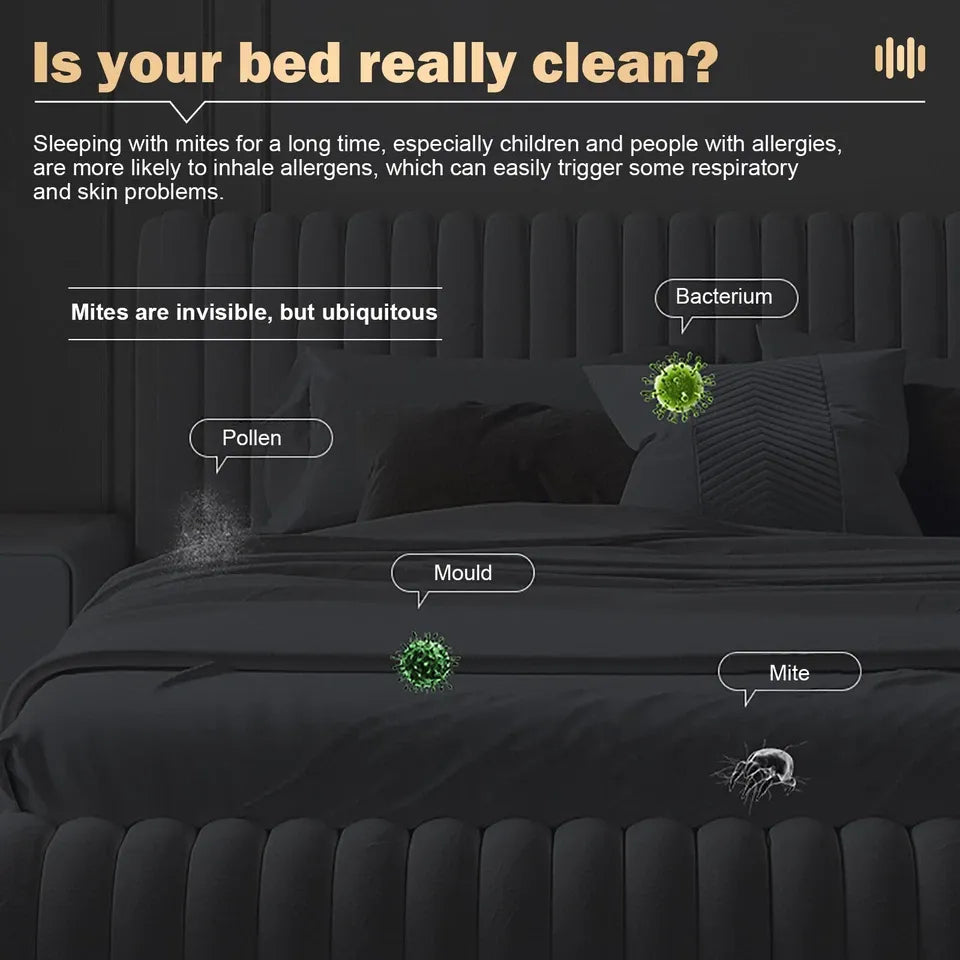Cordless Dust Mite Remover – 10000Kpa UV Vacuum for Bed, Sofa & Mattress