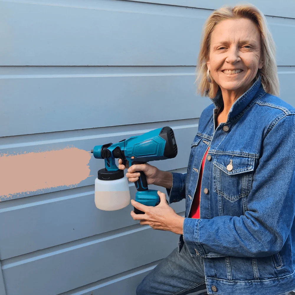 Cordless High-Pressure Paint Sprayer – Compatible with Makita, Dewalt, Ryobi & Milwaukee 18V Batteries