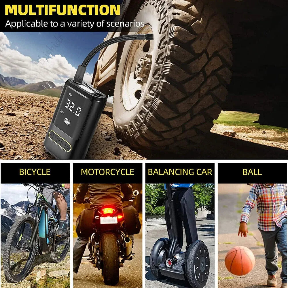 Car Electric Air Pump – Portable Tire Inflator for Vehicles & Sports Balls