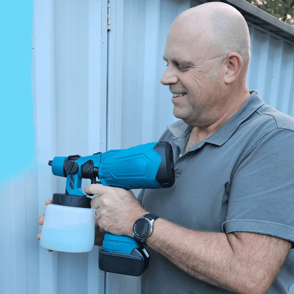 Cordless High-Pressure Paint Sprayer – Compatible with Makita, Dewalt, Ryobi & Milwaukee 18V Batteries