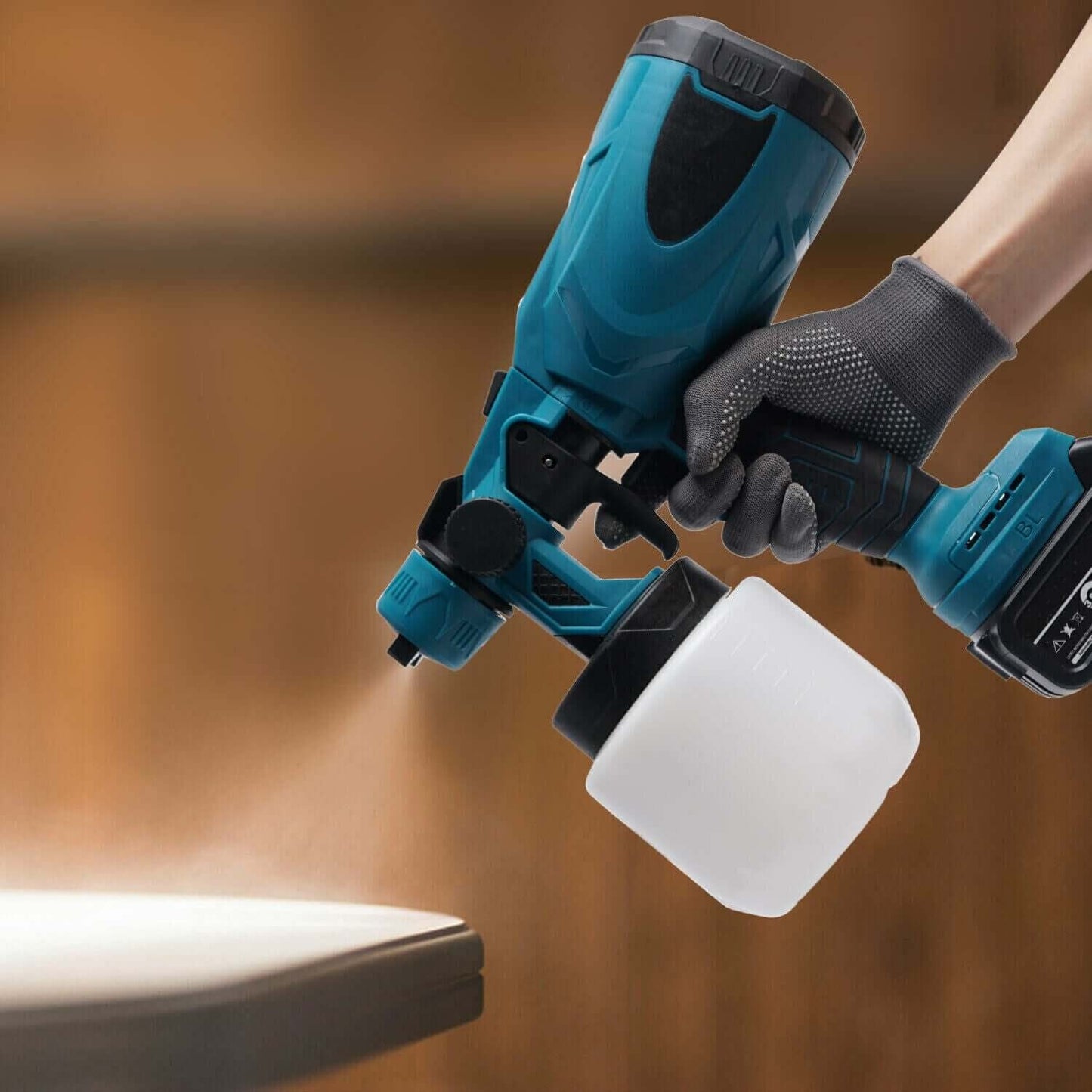 Cordless High-Pressure Paint Sprayer – Compatible with Makita, Dewalt, Ryobi & Milwaukee 18V Batteries