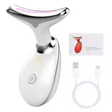7 Colors LED Neck & Face Massager – Skin Rejuvenation & Lifting Device