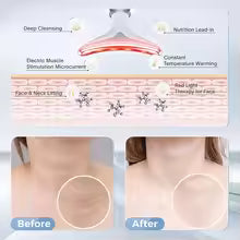 7 Colors LED Neck & Face Massager – Skin Rejuvenation & Lifting Device