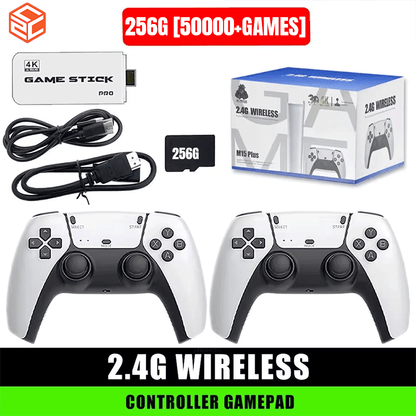NGNG M15 HD Retro Game Console – 128GB, 30,000+ Games, 2 Wireless Gamepads