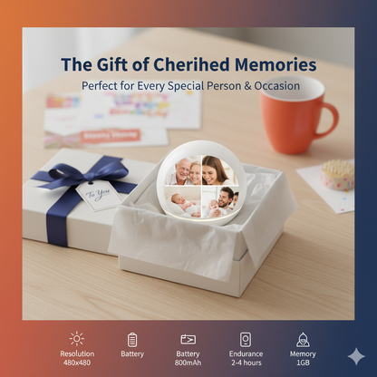 3D Crystal Ball Video Display Lamp – 2.7" Pixel Sphere, 4GB Storage