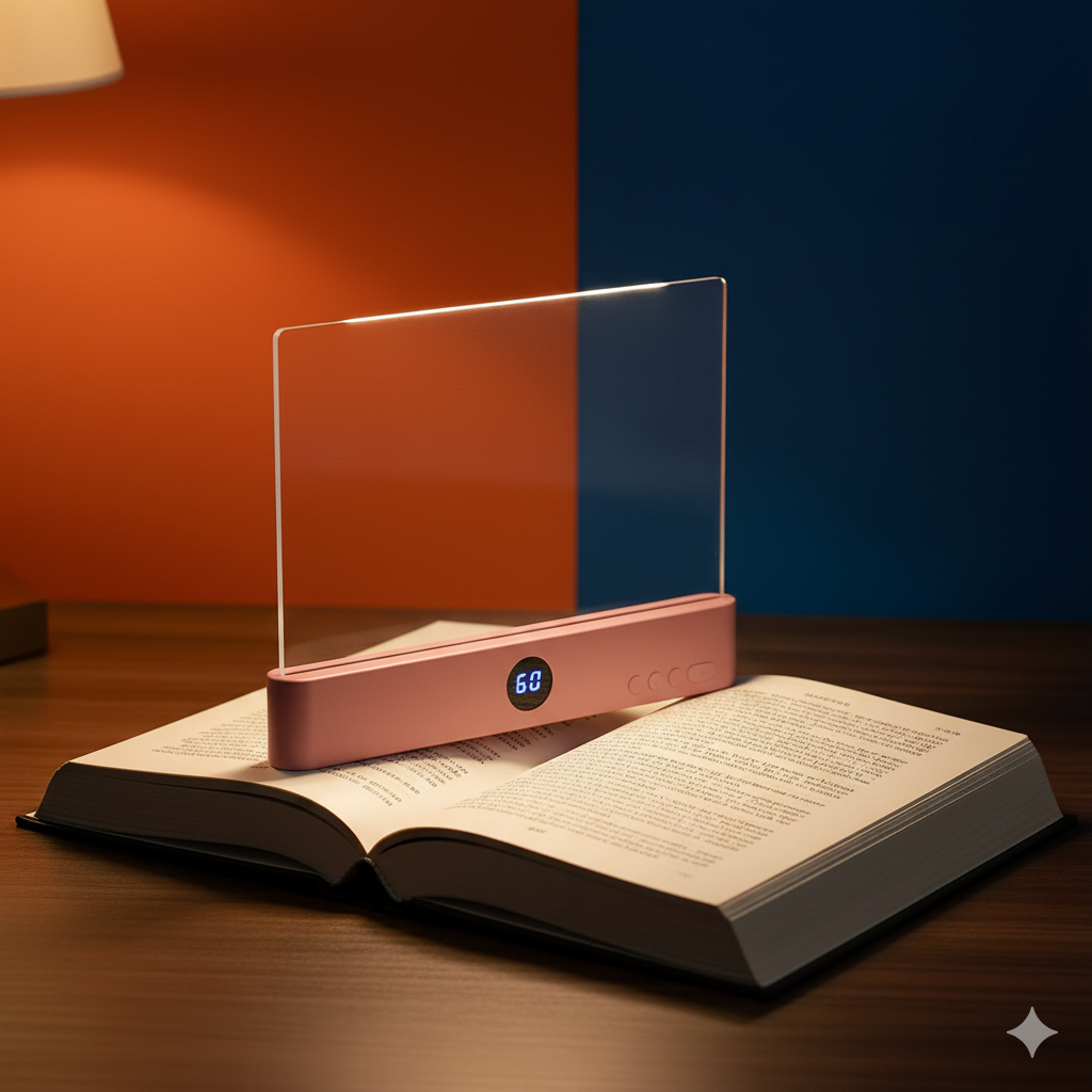 LED Flat Panel Reading Light – Eye Protection & USB Rechargeable