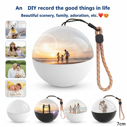 3D Crystal Ball Video Display Lamp – 2.7" Pixel Sphere, 4GB Storage