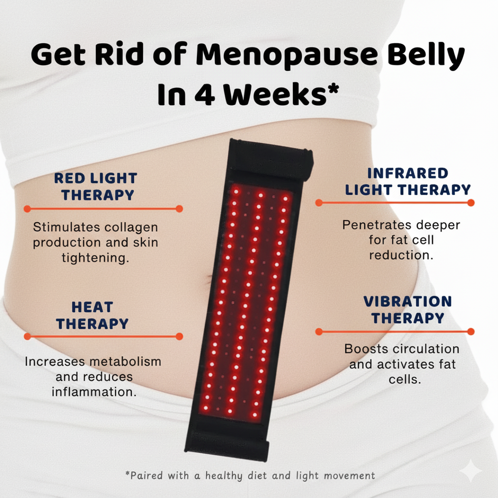 Heal Beam Pro™ Near Infrared Red Light Therapy Belt 660nm & 850nm Pain Relief for Back, Waist & Wrist