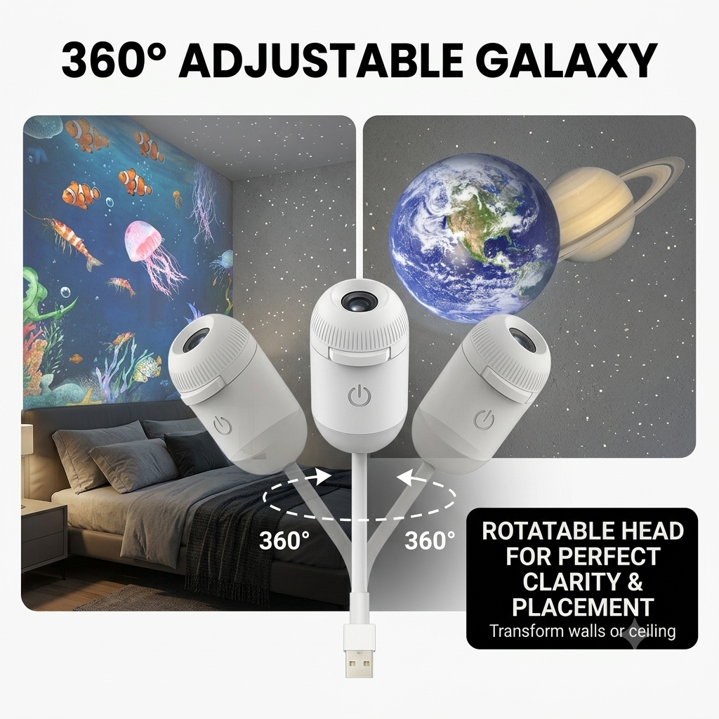 USB Galaxy Projector