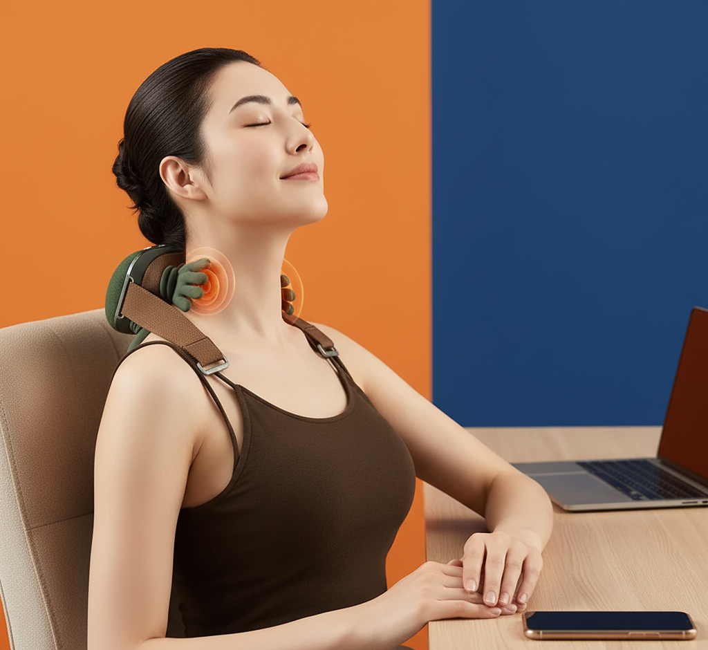 Comfort Neck Massager – Wireless & Portable Relaxation Device