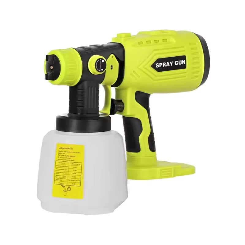 Cordless High-Pressure Paint Sprayer – Compatible with Makita, Dewalt, Ryobi & Milwaukee 18V Batteries