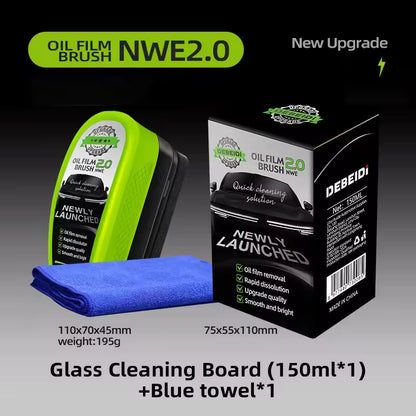 150ML Automotive Glass Oil Film Remover with Brush – Crystal Coating Cleaner