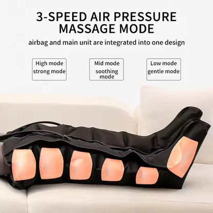 Air Pressure Leg Massager Boots – Foot & Calf Massage with Remote