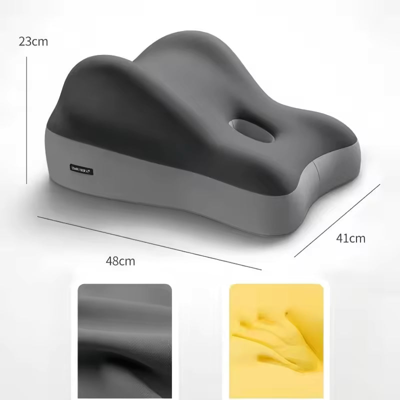 ErgoRest Memory Foam Lumbar Cushion – Ergonomic Back Support Pillow