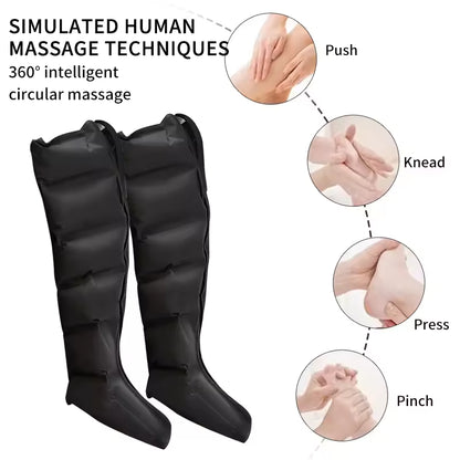 Air Pressure Leg Massager Boots – Foot & Calf Massage with Remote