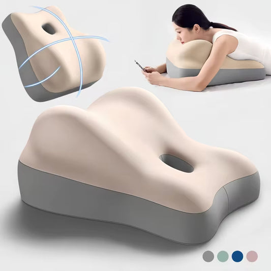 ErgoRest Memory Foam Lumbar Cushion – Ergonomic Back Support Pillow