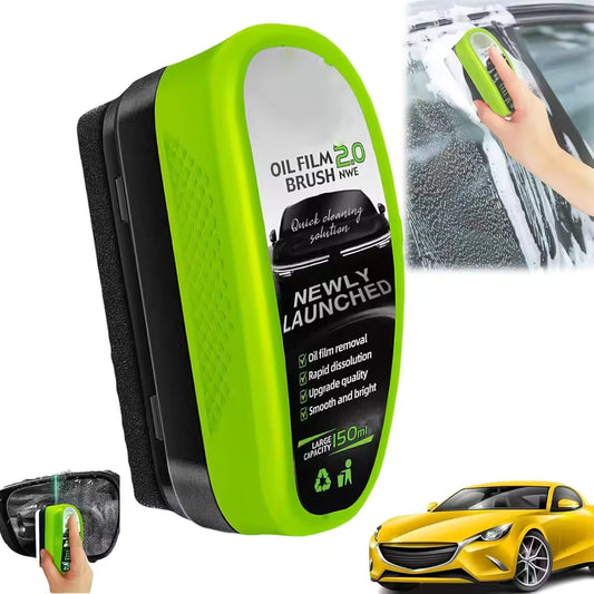 150ML Automotive Glass Oil Film Remover with Brush – Crystal Coating Cleaner