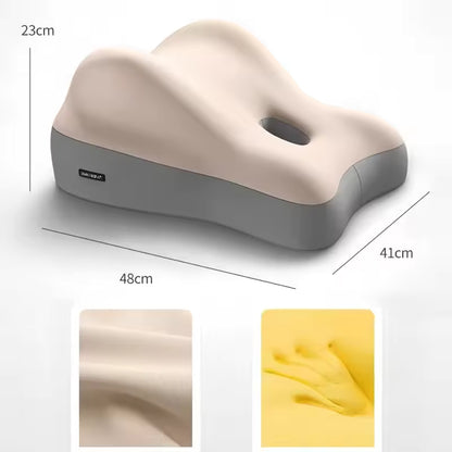 ErgoRest Memory Foam Lumbar Cushion – Ergonomic Back Support Pillow