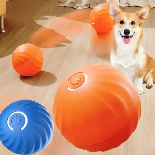 Smart Automatic Dog Toy Ball – USB Rechargeable Interactive Chew Ball
