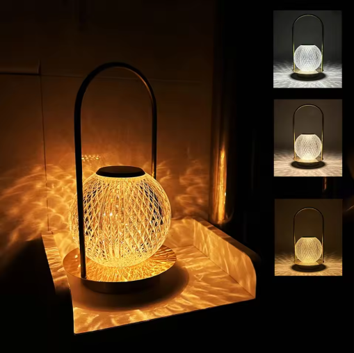 Touch Table Lamp – Rechargeable Crystal Night Light