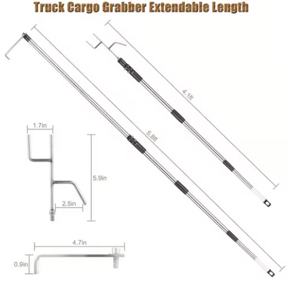 Truck Cargo Grabber Tool – Telescoping Bed Retriever Stick (1.5m / 1.7m)