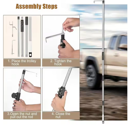 Truck Cargo Grabber Tool – Telescoping Bed Retriever Stick (1.5m / 1.7m)