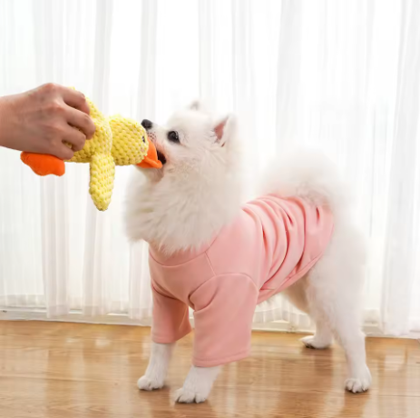 Plush Calming Dog Toy – Bite-Resistant Sound Duck
