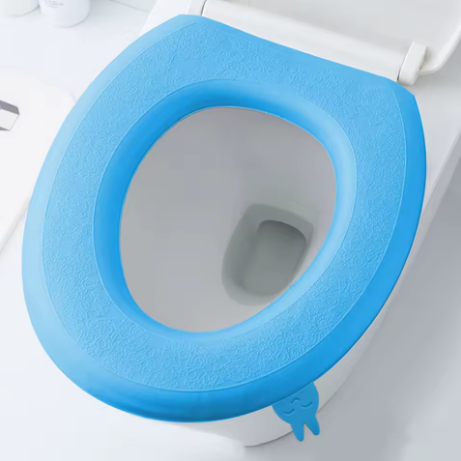 Reusable Soft Toilet Seat Cover Pad with Handle – EVA Cushion Mat