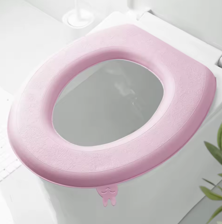 Reusable Soft Toilet Seat Cover Pad with Handle – EVA Cushion Mat