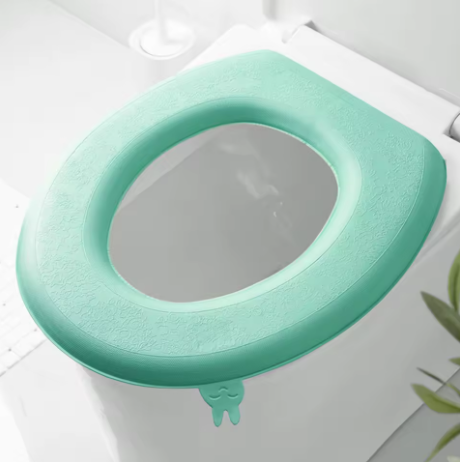Reusable Soft Toilet Seat Cover Pad with Handle – EVA Cushion Mat