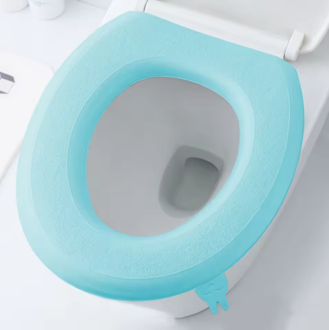 Reusable Soft Toilet Seat Cover Pad with Handle – EVA Cushion Mat
