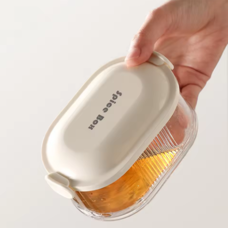 1–3 Layer Spice & Vegetable Storage Box – Refrigerator Crisper & Lunch Box
