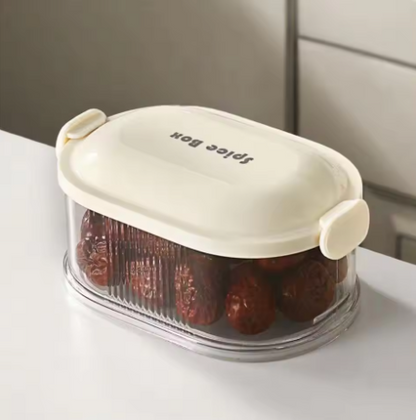 1–3 Layer Spice & Vegetable Storage Box – Refrigerator Crisper & Lunch Box