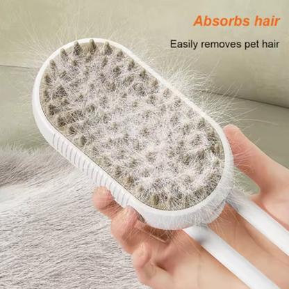 3-in-1 Pet Spray Massage Comb – Grooming Brush & Hair Remover