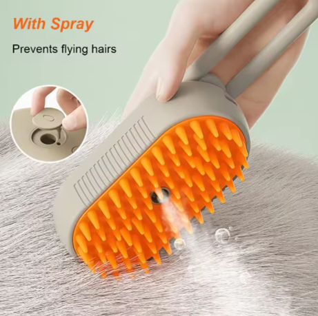 3-in-1 Pet Spray Massage Comb – Grooming Brush & Hair Remover