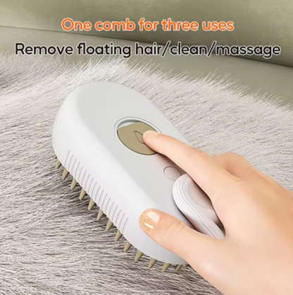 3-in-1 Pet Spray Massage Comb – Grooming Brush & Hair Remover