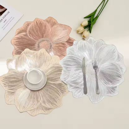 Lotus Heat-Resistant Placemat – Washable Decorative Table Pad & Coaster