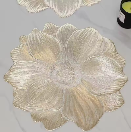 Lotus Heat-Resistant Placemat – Washable Decorative Table Pad & Coaster