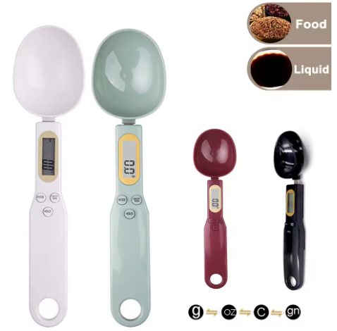500g/0.1g Digital Measuring Spoon Scale – LCD Display Kitchen Tool