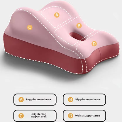 ErgoRest Memory Foam Lumbar Cushion – Ergonomic Back Support Pillow