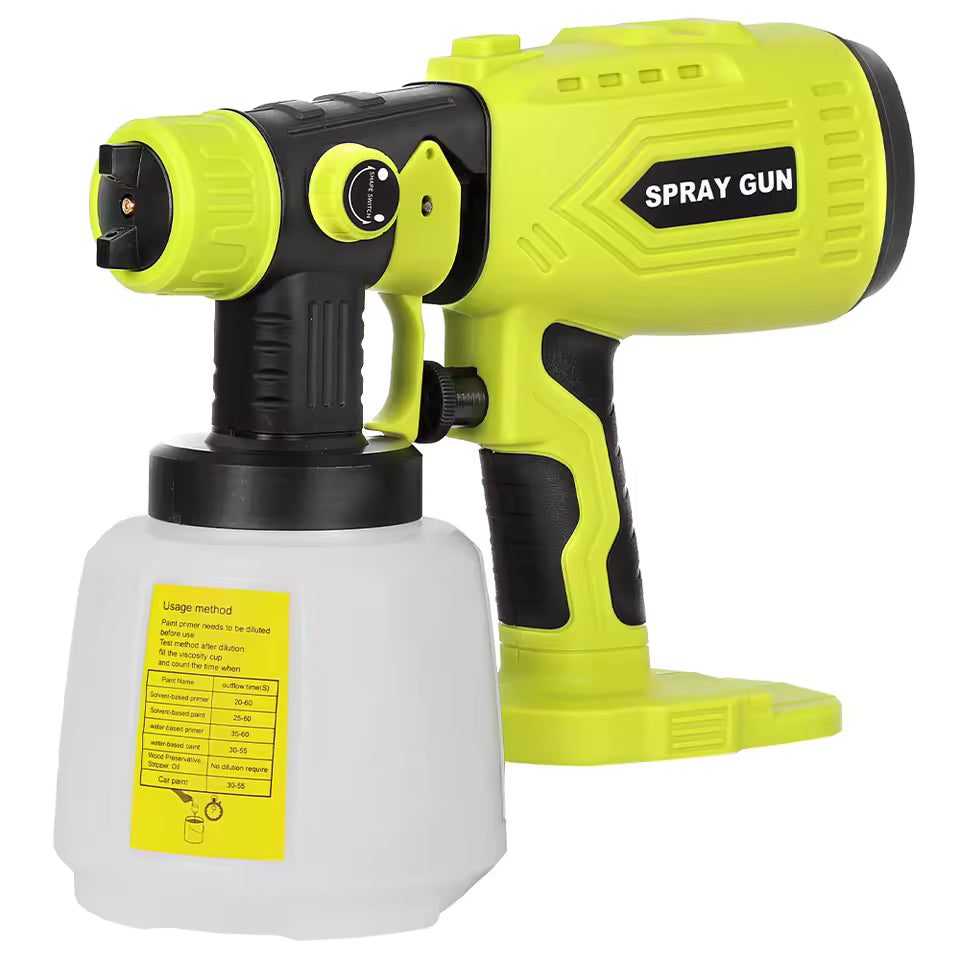Cordless High-Pressure Paint Sprayer – Compatible with Makita, Dewalt, Ryobi & Milwaukee 18V Batteries
