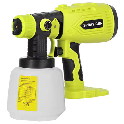 Cordless High-Pressure Paint Sprayer – Compatible with Makita, Dewalt, Ryobi & Milwaukee 18V Batteries