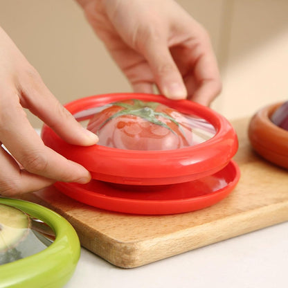 Reusable Silicone Food Savers – Fruit & Vegetable Shaped Containers