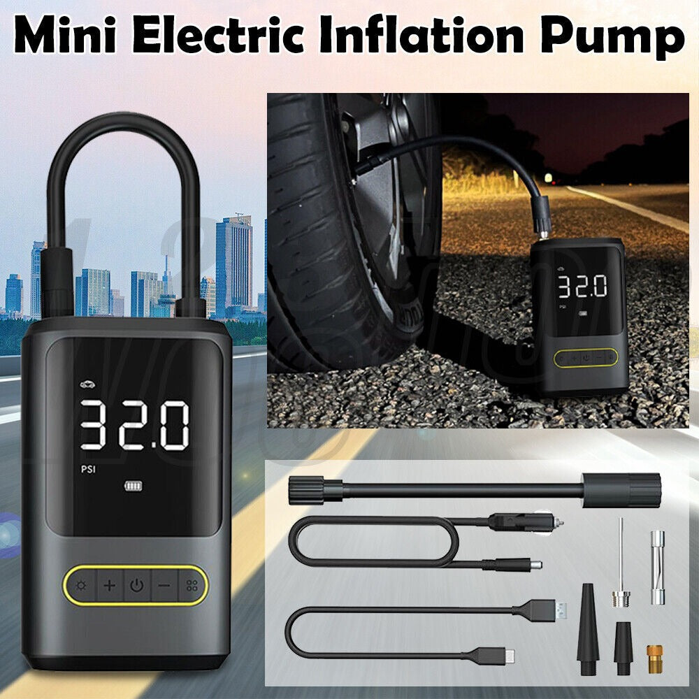 Car Electric Air Pump – Portable Tire Inflator for Vehicles & Sports Balls